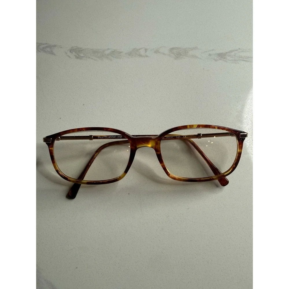 Vtg POLO Ralph Lauren 232 Classic Eyeglasses Italy Tortoise Retro YTZ 140